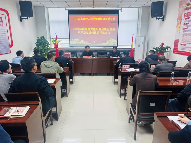 輕工供銷公司黨委召開2024年度黨組